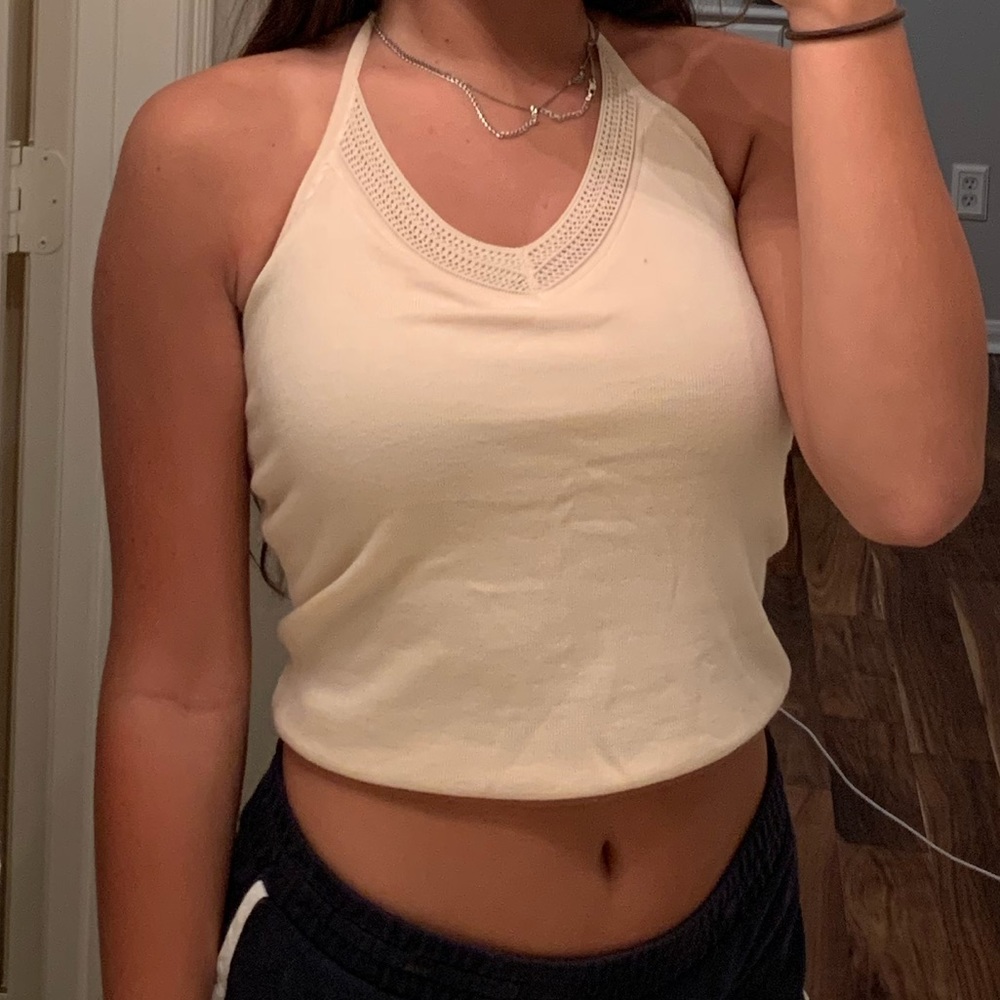 Tie-up Open Shoulder Top